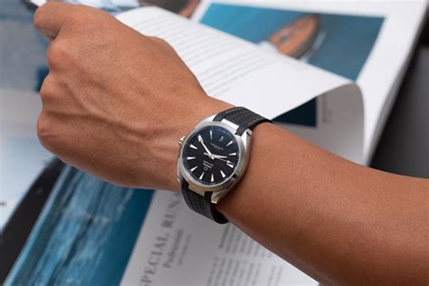 omega aqua terra rubber strap